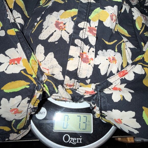 Free People Charile Printed Button Down Tunic Mini Dress Large Oversize - Picture 15 of 15